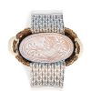 Bread Warmer & Basket Gift Set with Tea Towel - Bird Oval - Image 4