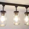 Mason Jar TRACK LIGHTING New Quarts Chain Trio - Image 5