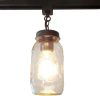 Mason Jar TRACK LIGHTING New Quarts Chain Trio - Image 8