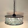 Rustic Farmhouse Chandelier Light Fixture of Chippy Galvanized Metal - Image 13