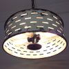 Rustic Farmhouse Chandelier Light Fixture of Chippy Galvanized Metal - Image 9