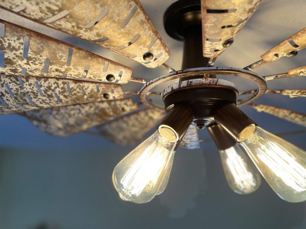 Windmill Light Fixture Farmhouse Ceiling Flush Mount - Image 4