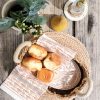 Bread Warmer & Basket Gift Set with Tea Towel - Bird Oval - Image 2