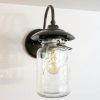 Exterior Outdoor Mason Jar Wall Sconce Light with Vintage Jar - Image 5