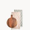 Wooden Round Serving Board Gift Set