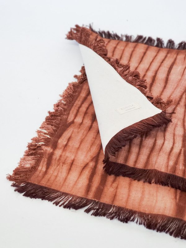 Tie Dye Cotton Placemat - Brown (Set of 4) - Image 4