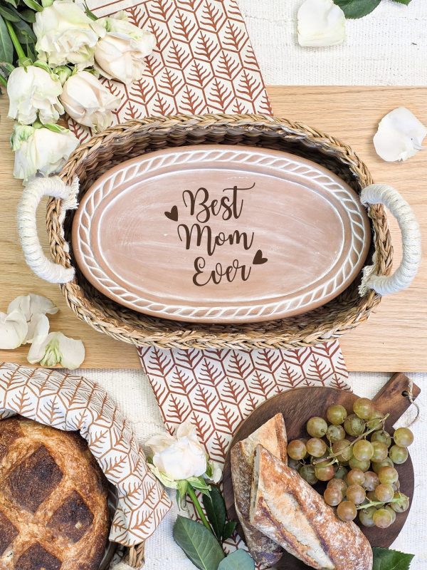 Bread Warmer & Basket - Mom Oval - Image 4