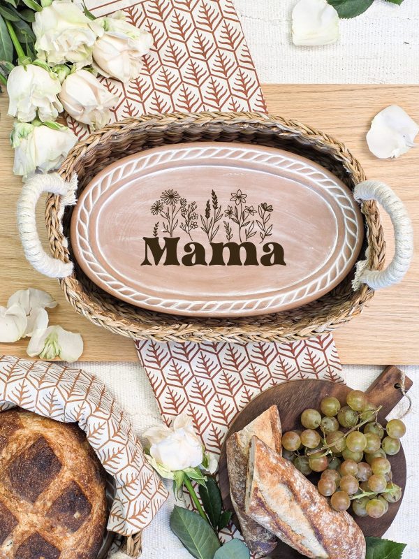 Bread Warmer & Basket - Mom Oval - Image 3