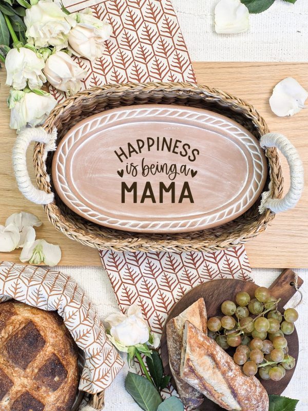 Bread Warmer & Basket - Mom Oval - Image 5